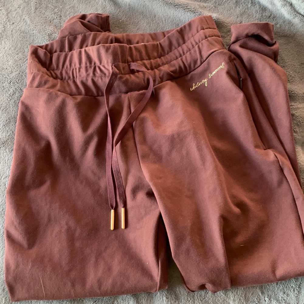 Gymshark x Whitney Simmons Fitted Joggers Size XS (Chocolate color)